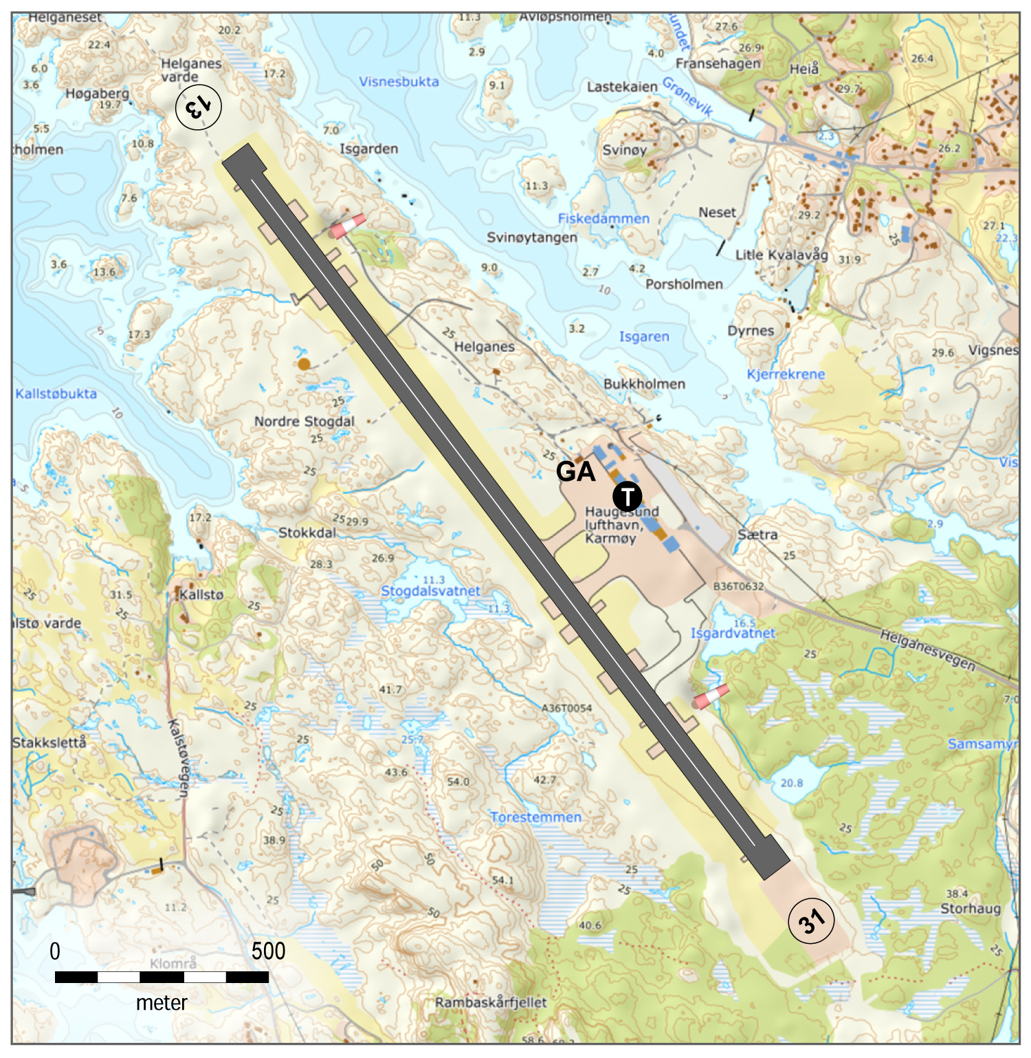 Haugesund lufthavn, Karmøy