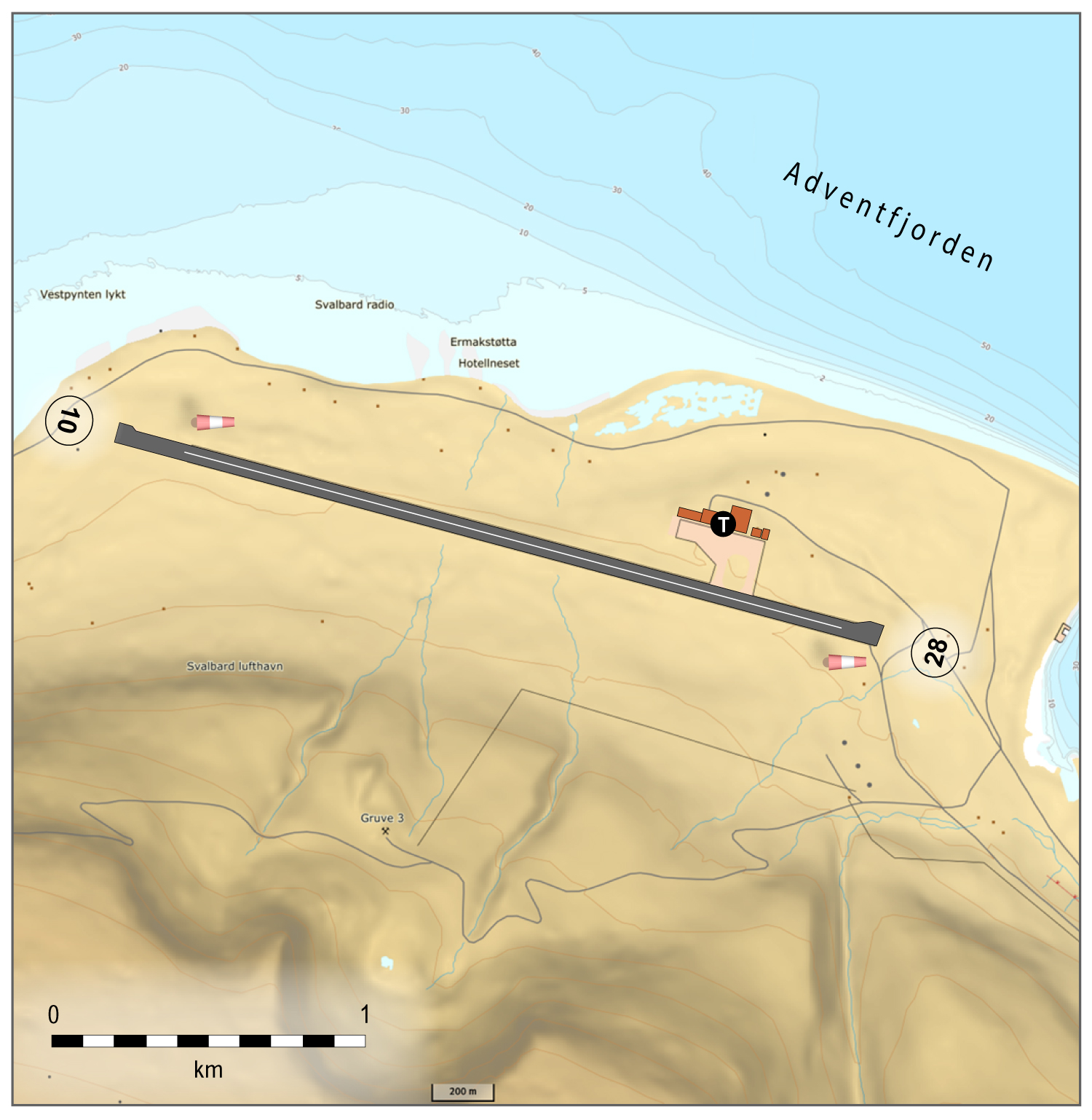 Svalbard lufthavn, Longyear