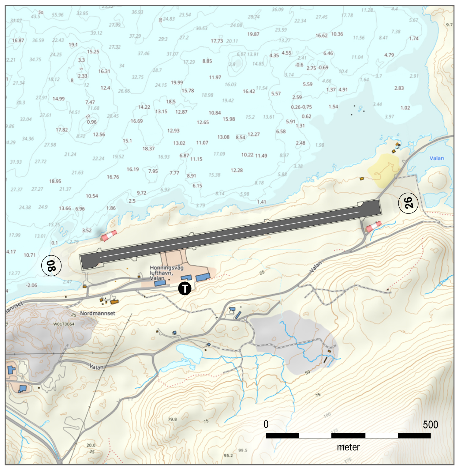 Honningsvåg lufthavn, Valan