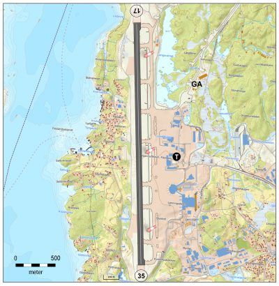 Bergen lufthavn, Flesland